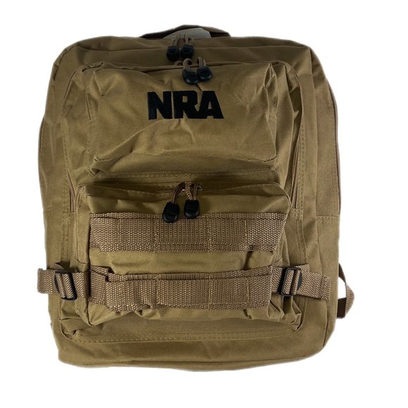 NRA Desert Storm Tan Large Tactical Backpack - Picture 1 of 12